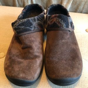 Merrell’s Slides - Brown Suede Mules Size 10